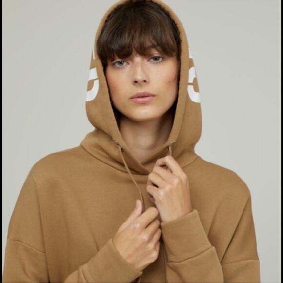 Closed Oversized Printed Logo Hoodie Navy Blue Size Small - Picture 14 of 14